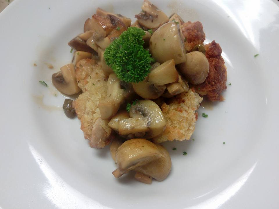 DIY Crumbed Veal Sweetbreads with Mushroom, Capers and Brown Butter